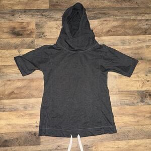 Lululemon Athletica Short Sleeve Hoodie Gray Size 6